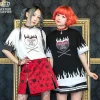 Bottoms>LISTEN FLAVOR Fiery Heart Cutsew