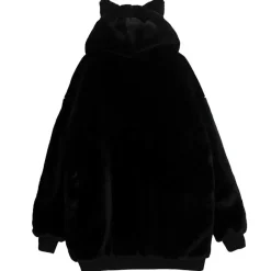 Jackets & Hoodies>LISTEN FLAVOR Fire Heart Cat Ear Boa Blouson