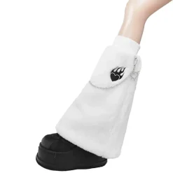 LISTEN FLAVOR Fire Heart Chain Boa Leg Covers New