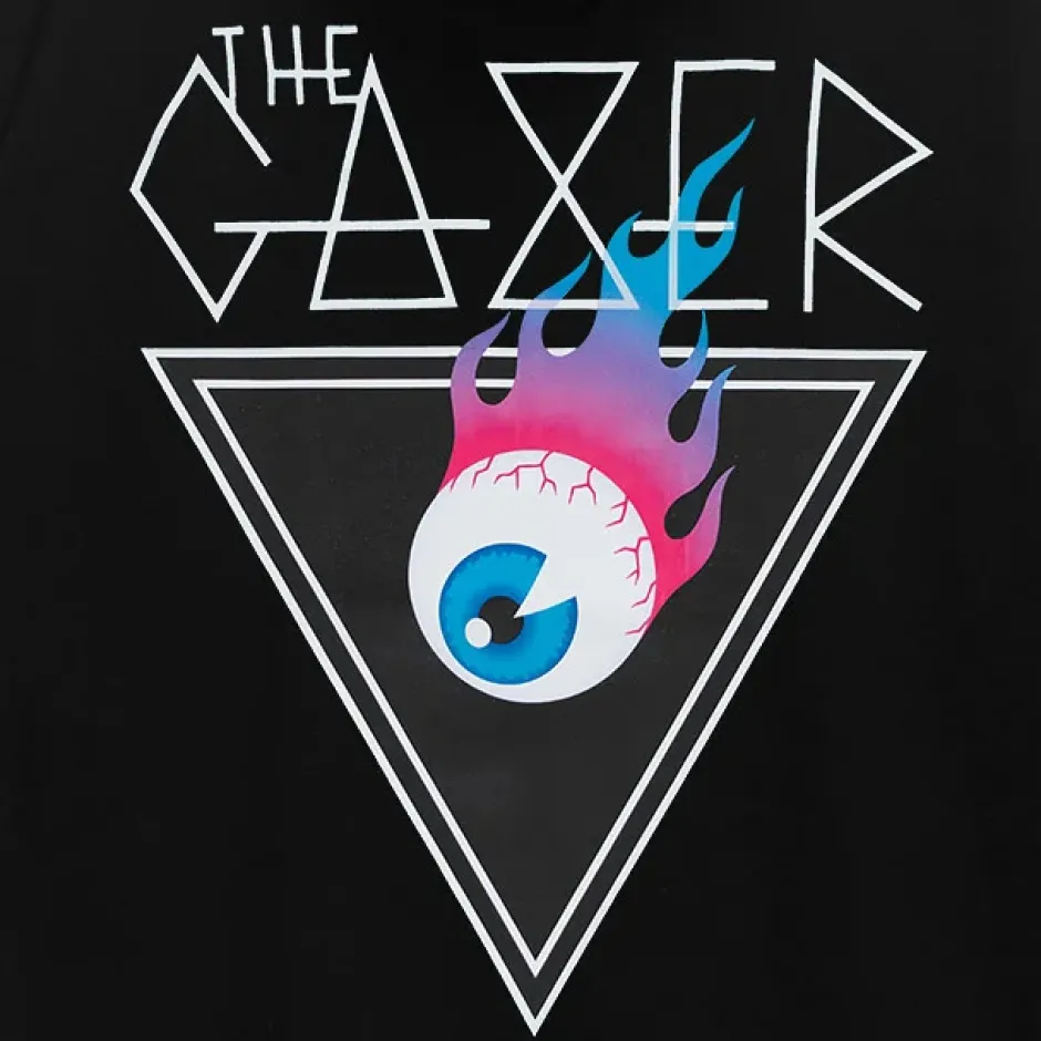 Jackets & Hoodies>LISTEN FLAVOR Flame Eye Layered-Style Hoodie