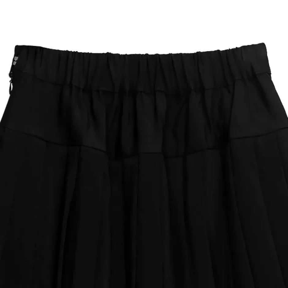 Bottoms>LISTEN FLAVOR Front Chain Pleated Skirt