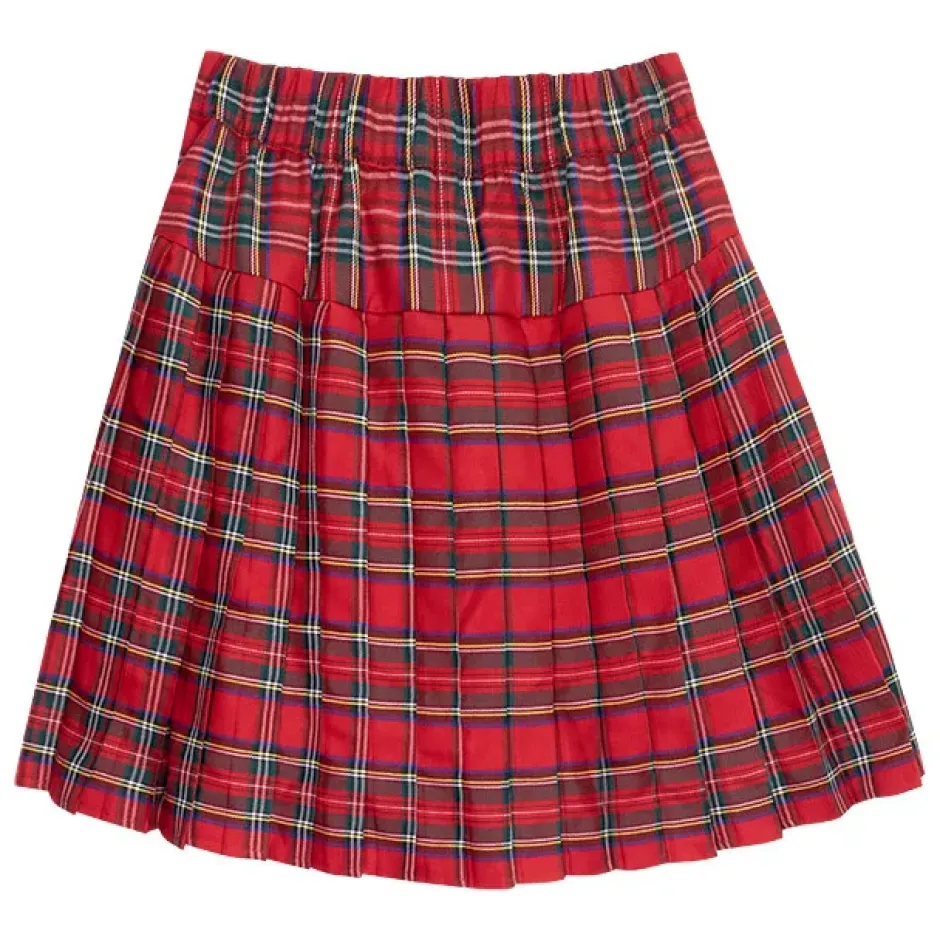 Bottoms>LISTEN FLAVOR Front Chain Pleated Skirt
