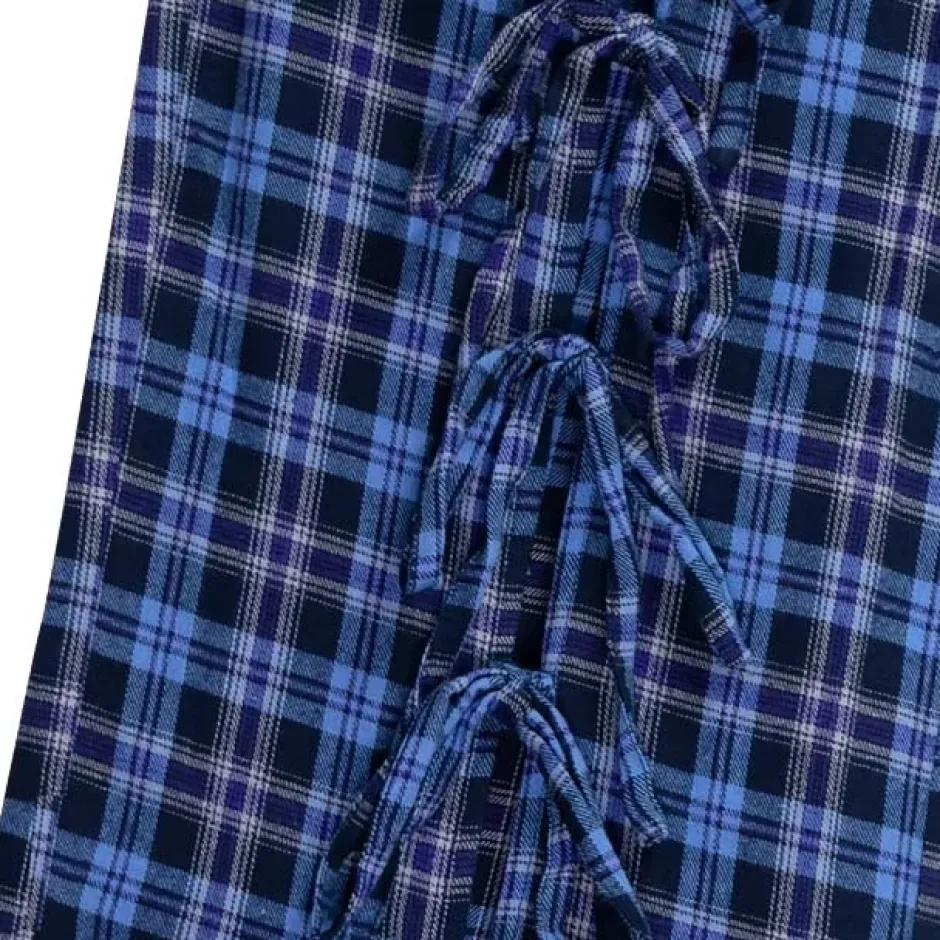 LISTEN FLAVOR Front Slit Ribbon Pants Online
