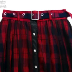 LISTEN FLAVOR Front Snap Tulle Long Skirt Online
