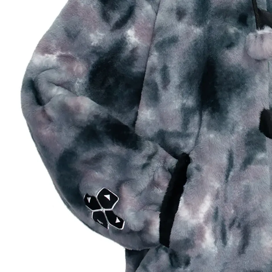 Jackets & Hoodies>LISTEN FLAVOR Gaming Cat Ear Buckle Fur Blouson