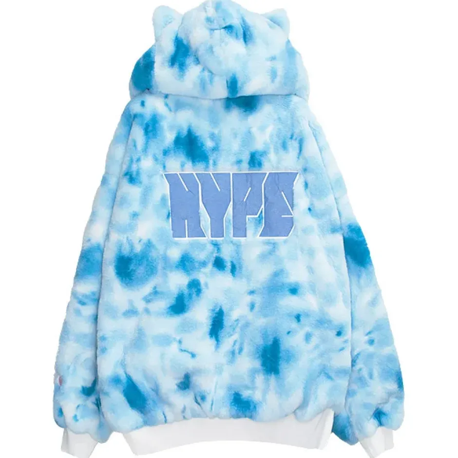 Jackets & Hoodies>LISTEN FLAVOR Gaming Cat Ear Buckle Fur Blouson