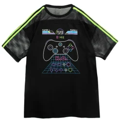 Tops>LISTEN FLAVOR Gaming Mesh Switching Top Black