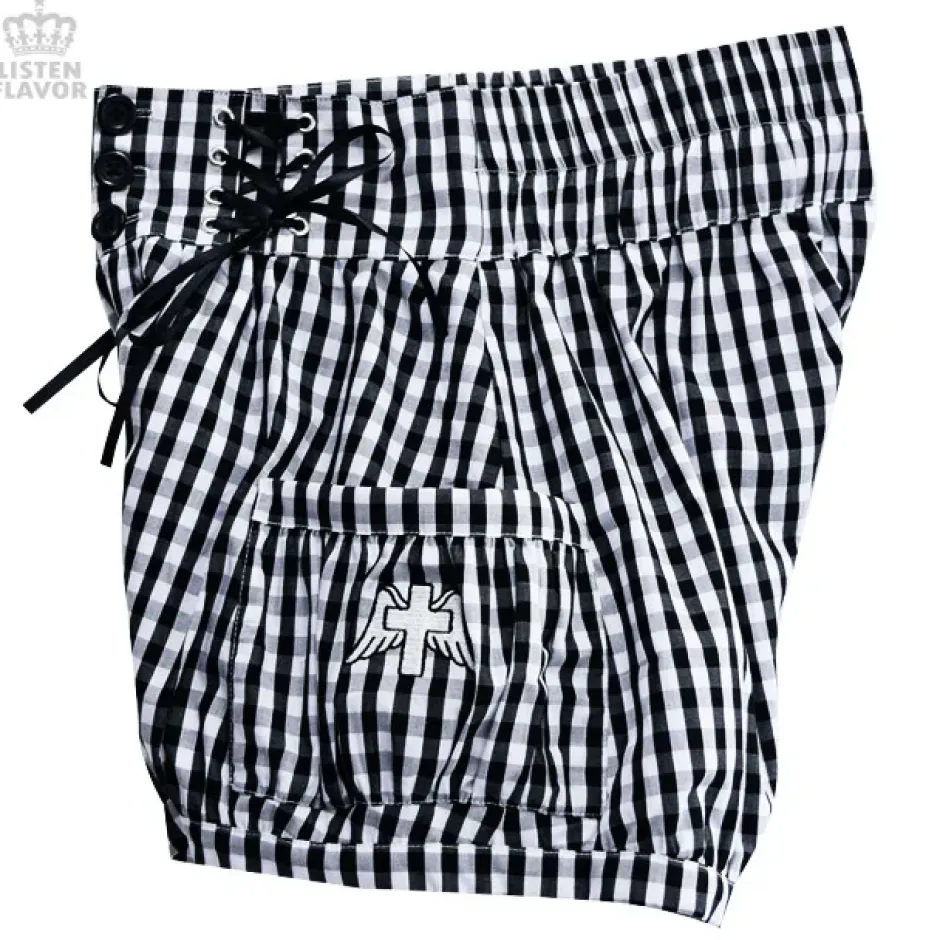 Bottoms>LISTEN FLAVOR Gathered Shorts