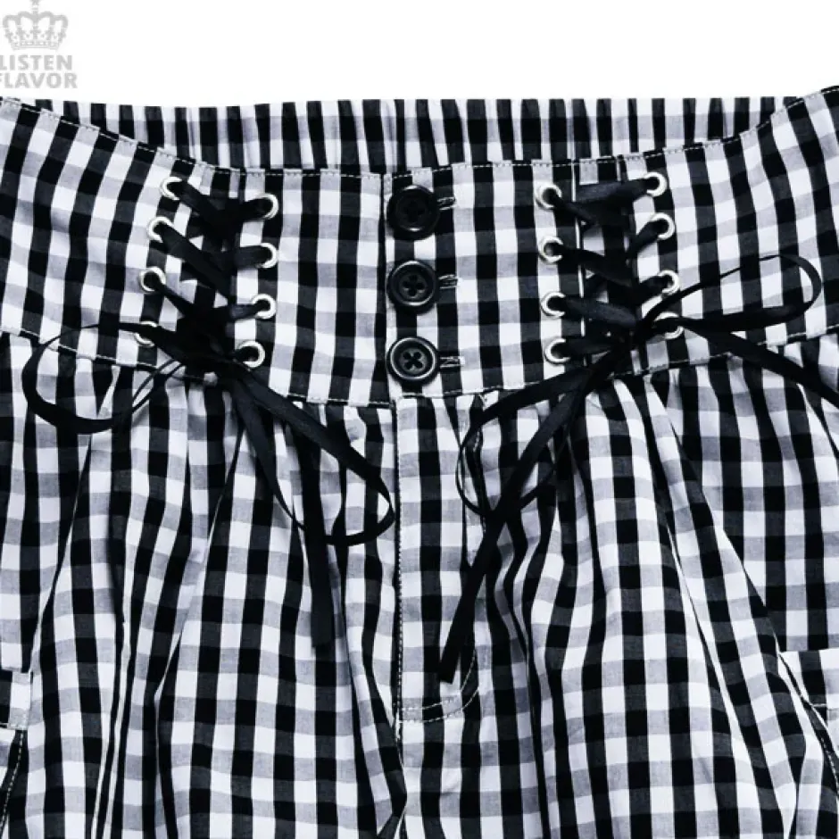 Bottoms>LISTEN FLAVOR Gathered Shorts