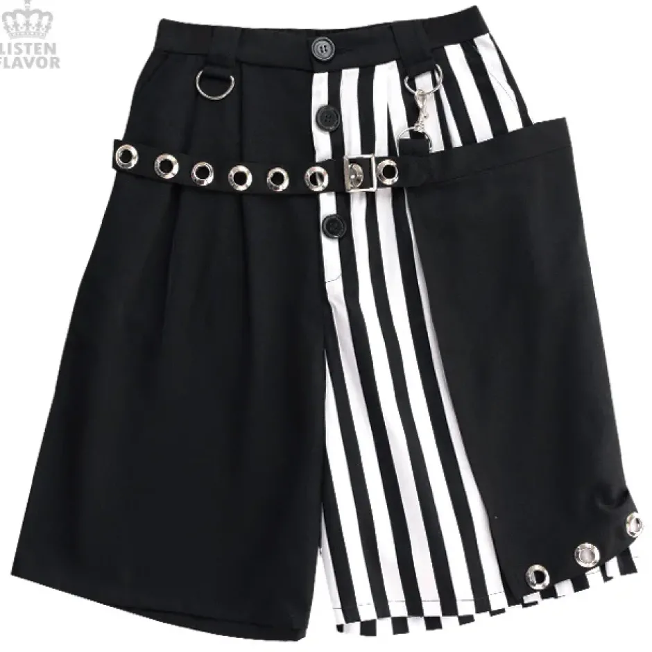 Bottoms>LISTEN FLAVOR Gaucho Pants w/ Eyelet Flap