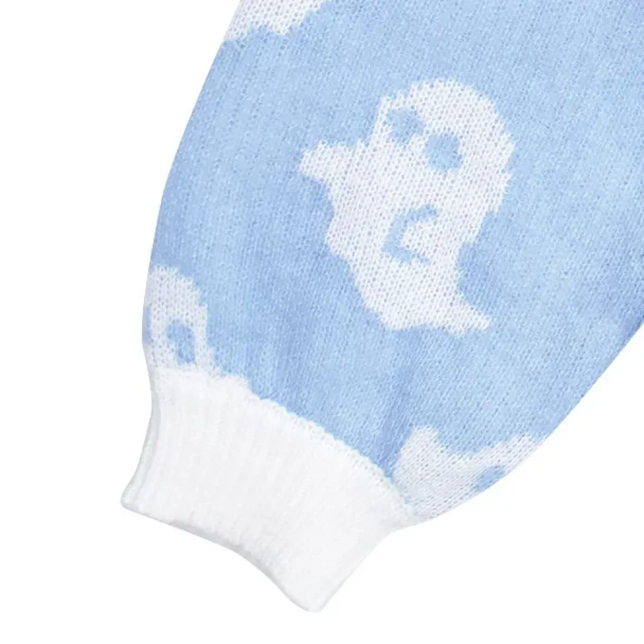 Tops>LISTEN FLAVOR Ghost Knit Top