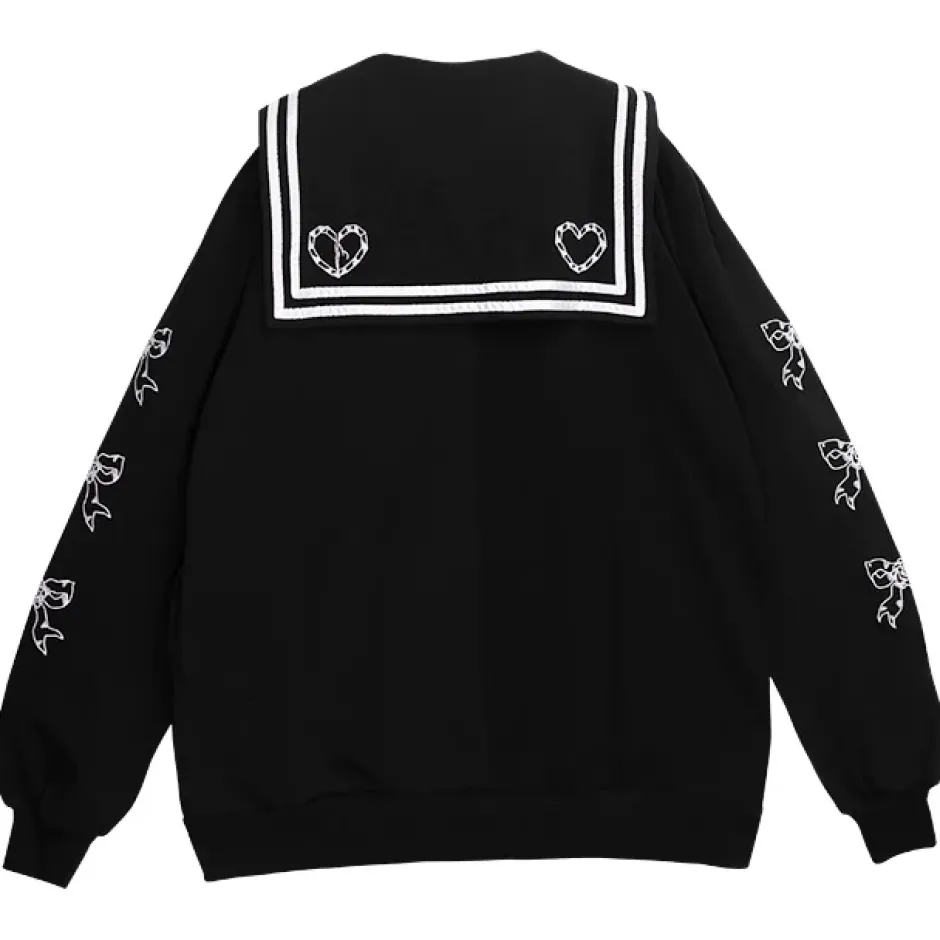 Jackets & Hoodies>LISTEN FLAVOR Glass Heart Sailor Blouson