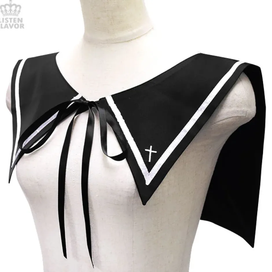 LISTEN FLAVOR Gothic Sailor Collar Hot