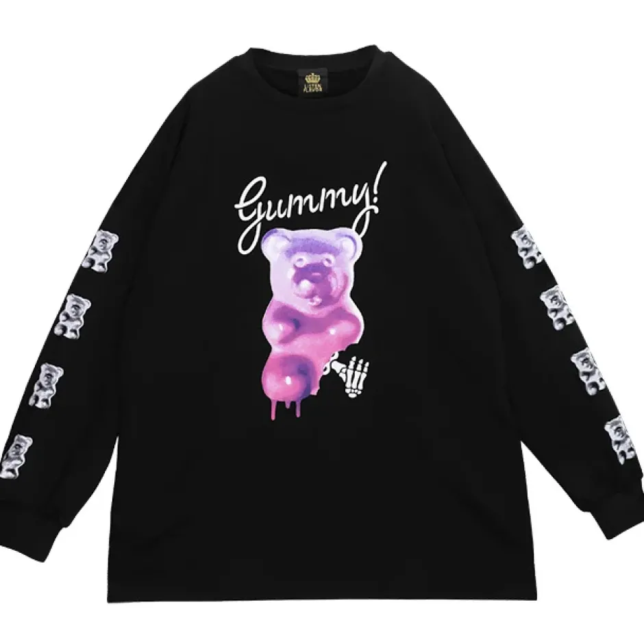 Jackets & Hoodies>LISTEN FLAVOR Gummy Bear Big Pullover
