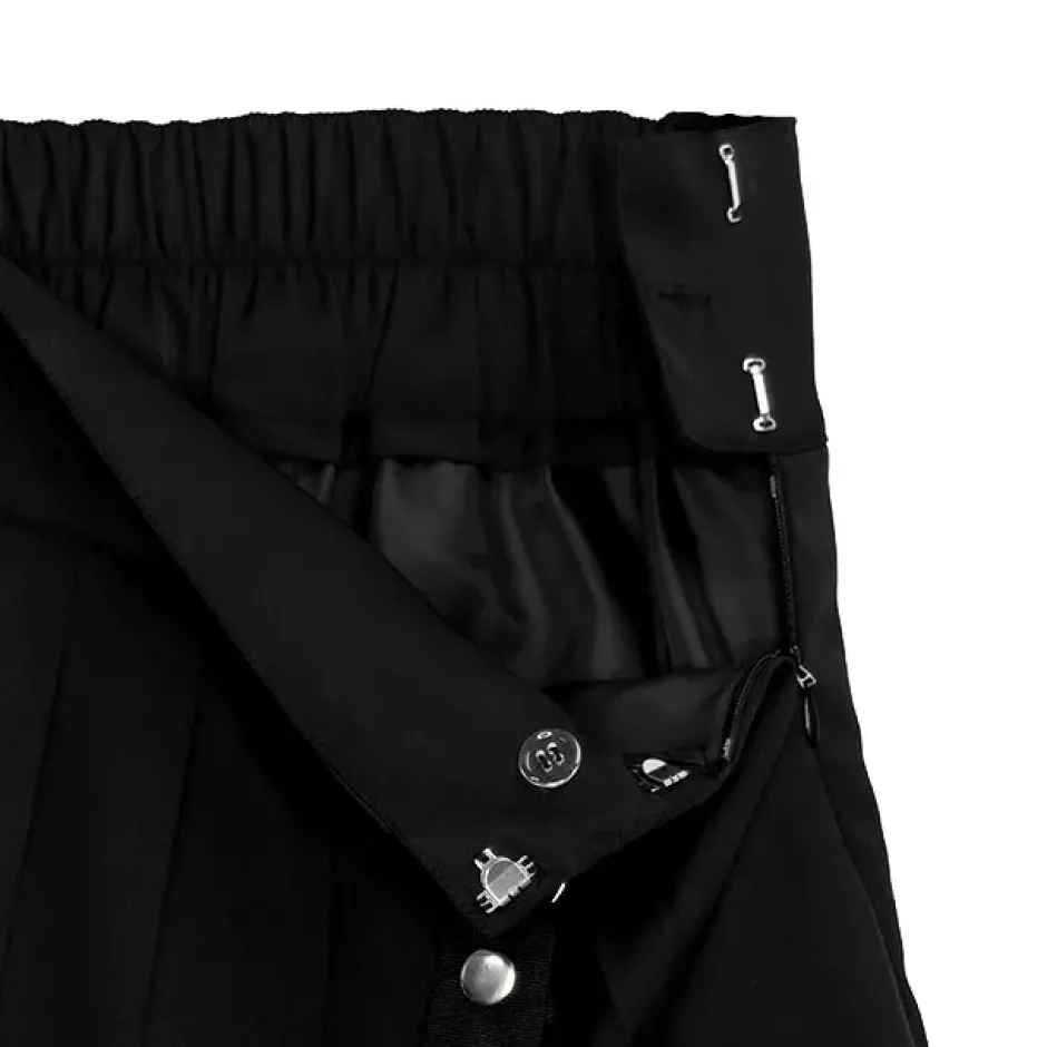 Bottoms>LISTEN FLAVOR Harness Pleated Skirt