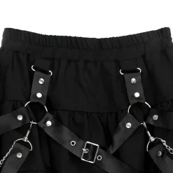 LISTEN FLAVOR Harness Tiered Skirt New
