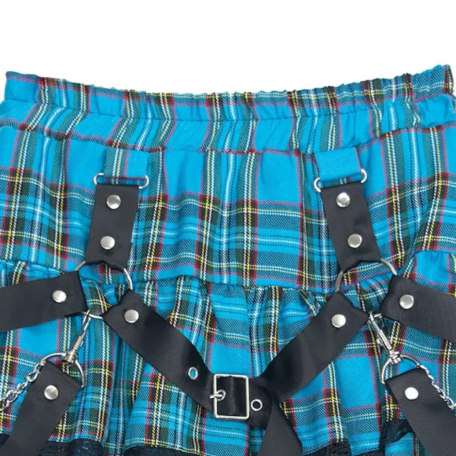 LISTEN FLAVOR Harness Tiered Skirt New