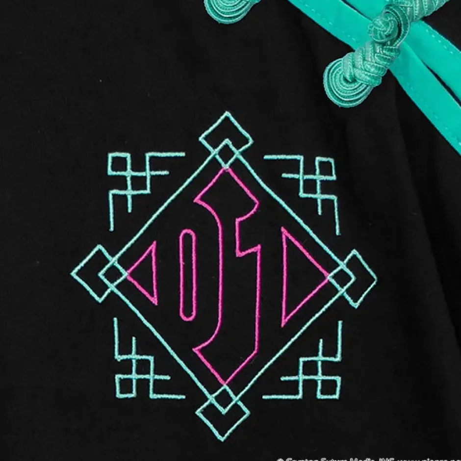 Jackets & Hoodies>LISTEN FLAVOR Hatsune Miku China Hoodie Black