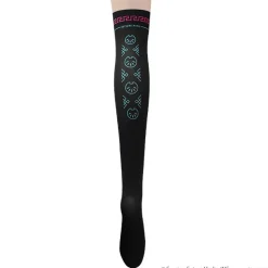 LISTEN FLAVOR Hatsune Miku China Knee-High Socks Black Clearance