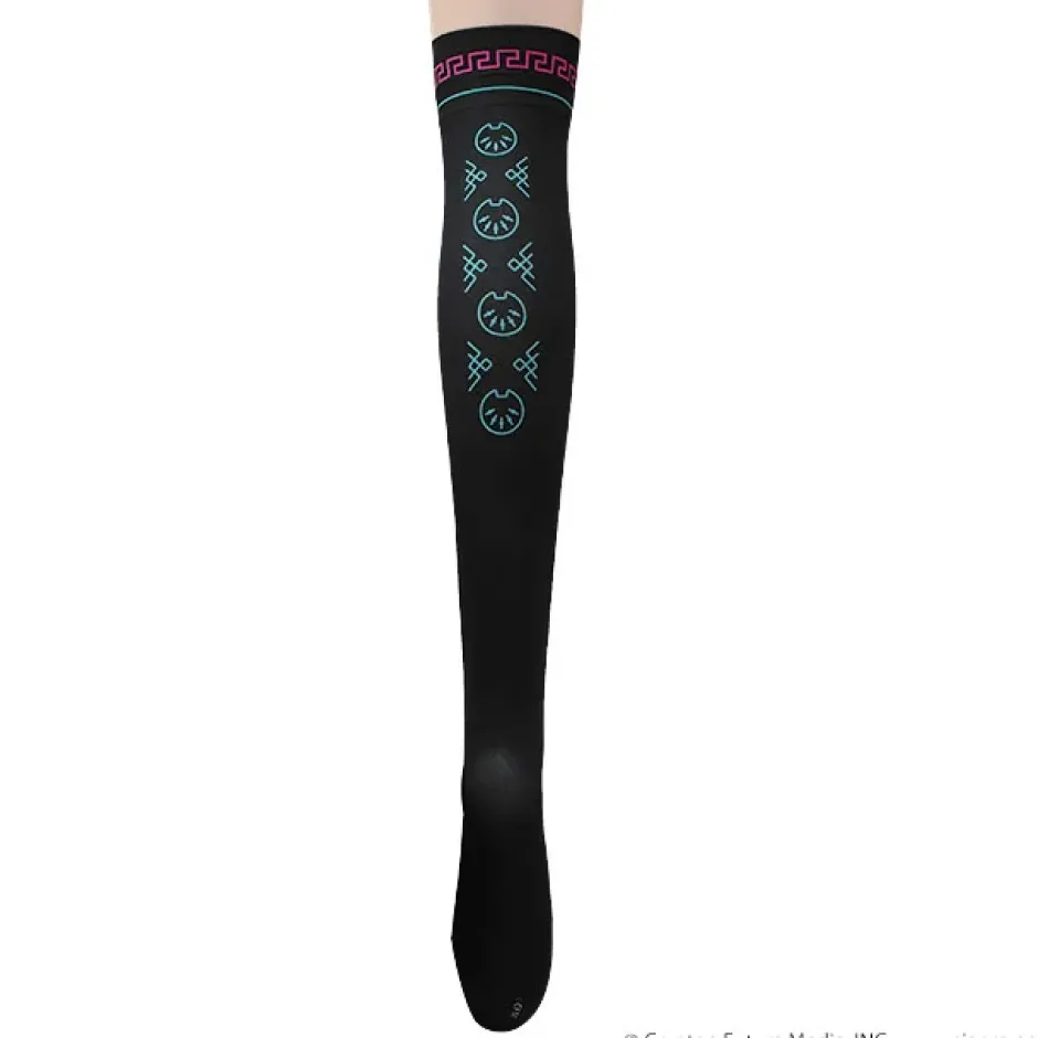 LISTEN FLAVOR Hatsune Miku China Knee-High Socks Black Clearance