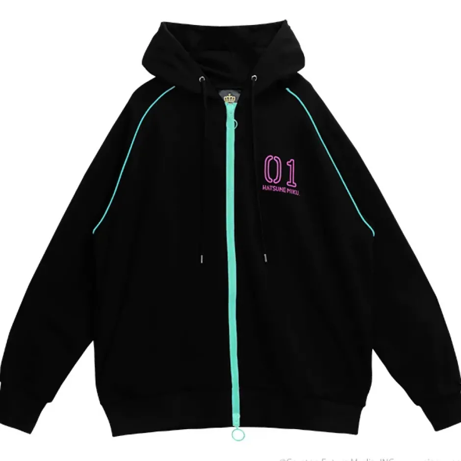 Jackets & Hoodies>LISTEN FLAVOR 2022 Hatsune Miku Collaboration Hatsune Miku Hoodie