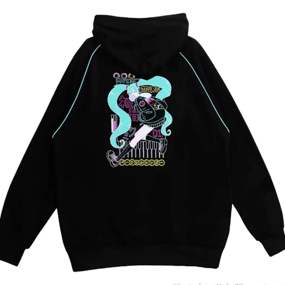 Jackets & Hoodies>LISTEN FLAVOR 2022 Hatsune Miku Collaboration Hatsune Miku Hoodie