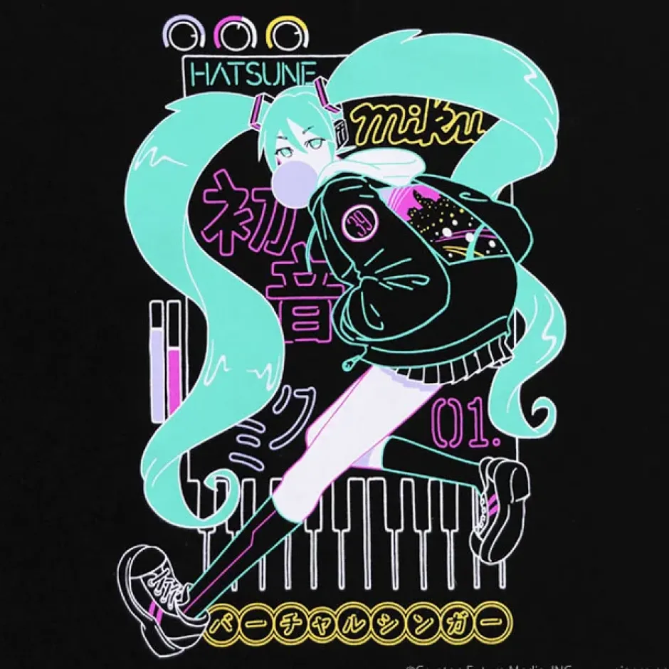 Jackets & Hoodies>LISTEN FLAVOR 2022 Hatsune Miku Collaboration Hatsune Miku Hoodie