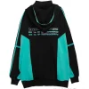 LISTEN FLAVOR Hatsune Miku Jersey Hoodie Black Clearance