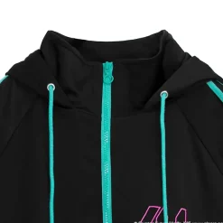 LISTEN FLAVOR Hatsune Miku Jersey Hoodie Black Clearance