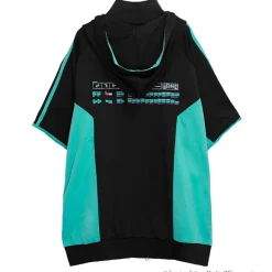 LISTEN FLAVOR Hatsune Miku Jersey Hoodie Black Clearance