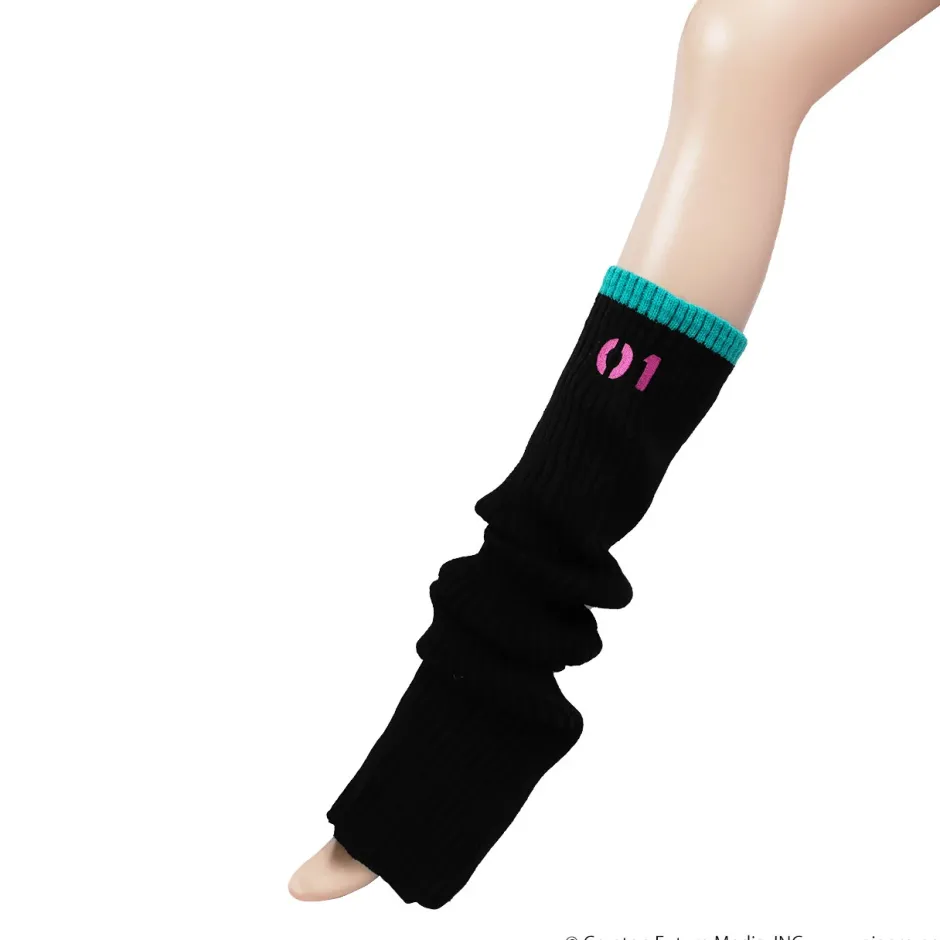 LISTEN FLAVOR Hatsune Miku Knit Leg Warmers Black Outlet