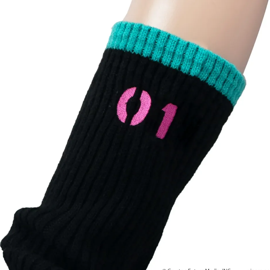 LISTEN FLAVOR Hatsune Miku Knit Leg Warmers Black Outlet