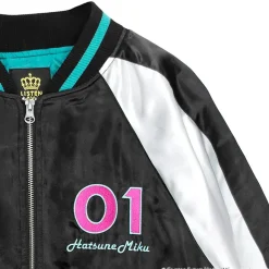 LISTEN FLAVOR Hatsune Miku Sukajan Jacket Black New
