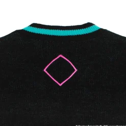LISTEN FLAVOR Hatsune Miku V-neckline Knit Black Sale