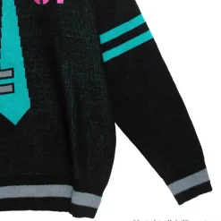 LISTEN FLAVOR Hatsune Miku V-neckline Knit Black Sale