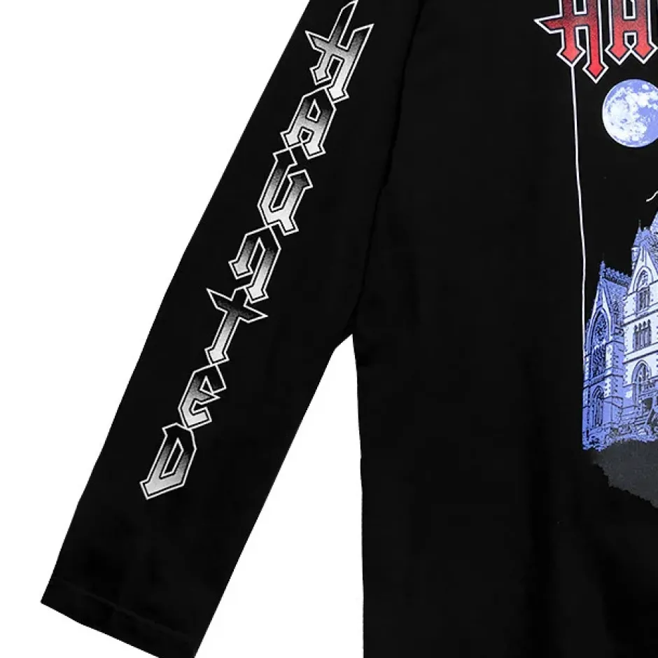LISTEN FLAVOR Haunted Castle Long Sleeve T-Shirt Discount