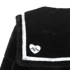 LISTEN FLAVOR Heartbeat Sailor Fur Boa Blouson Discount