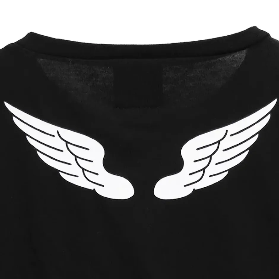LISTEN FLAVOR Heart Padlock Zip Sleeve Top Hot