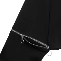LISTEN FLAVOR Heart Padlock Zip Sleeve Top Hot