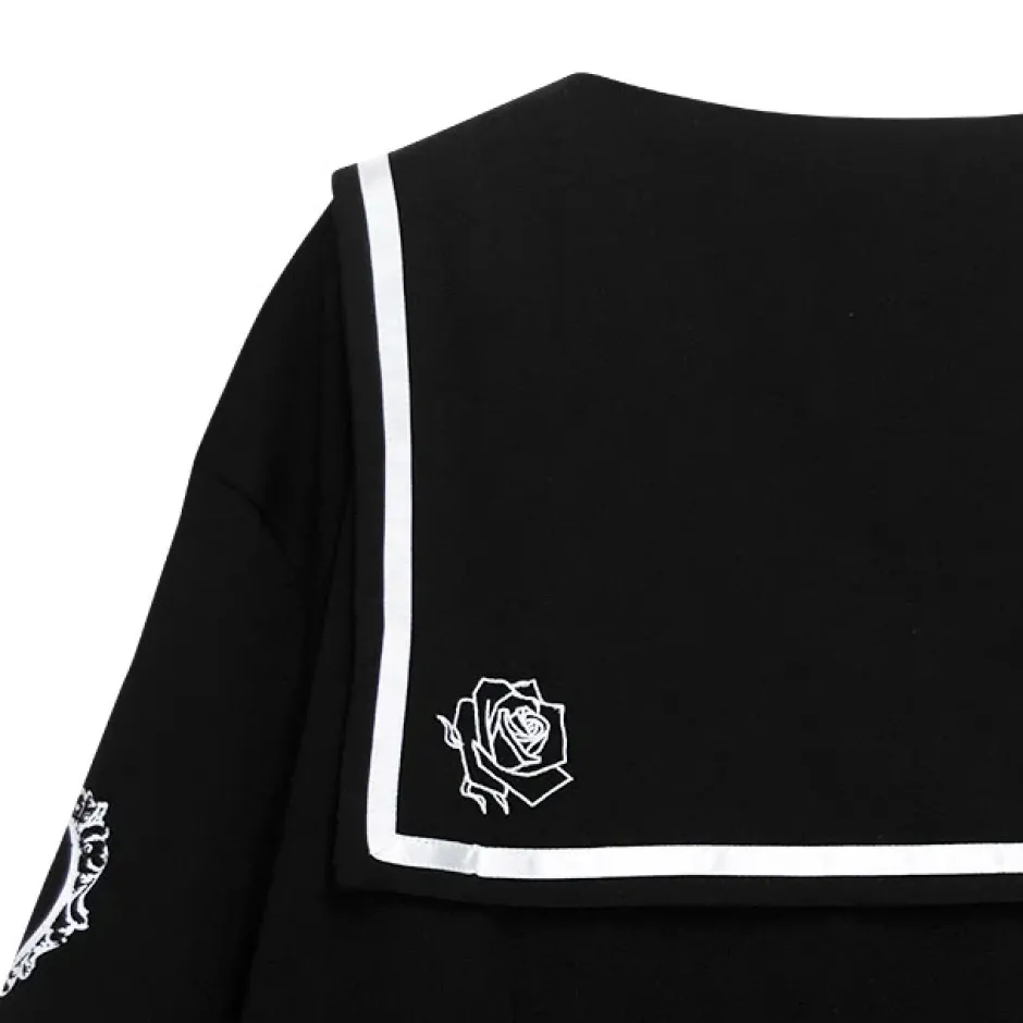 Tops>LISTEN FLAVOR Heaven Rose Sailor Top