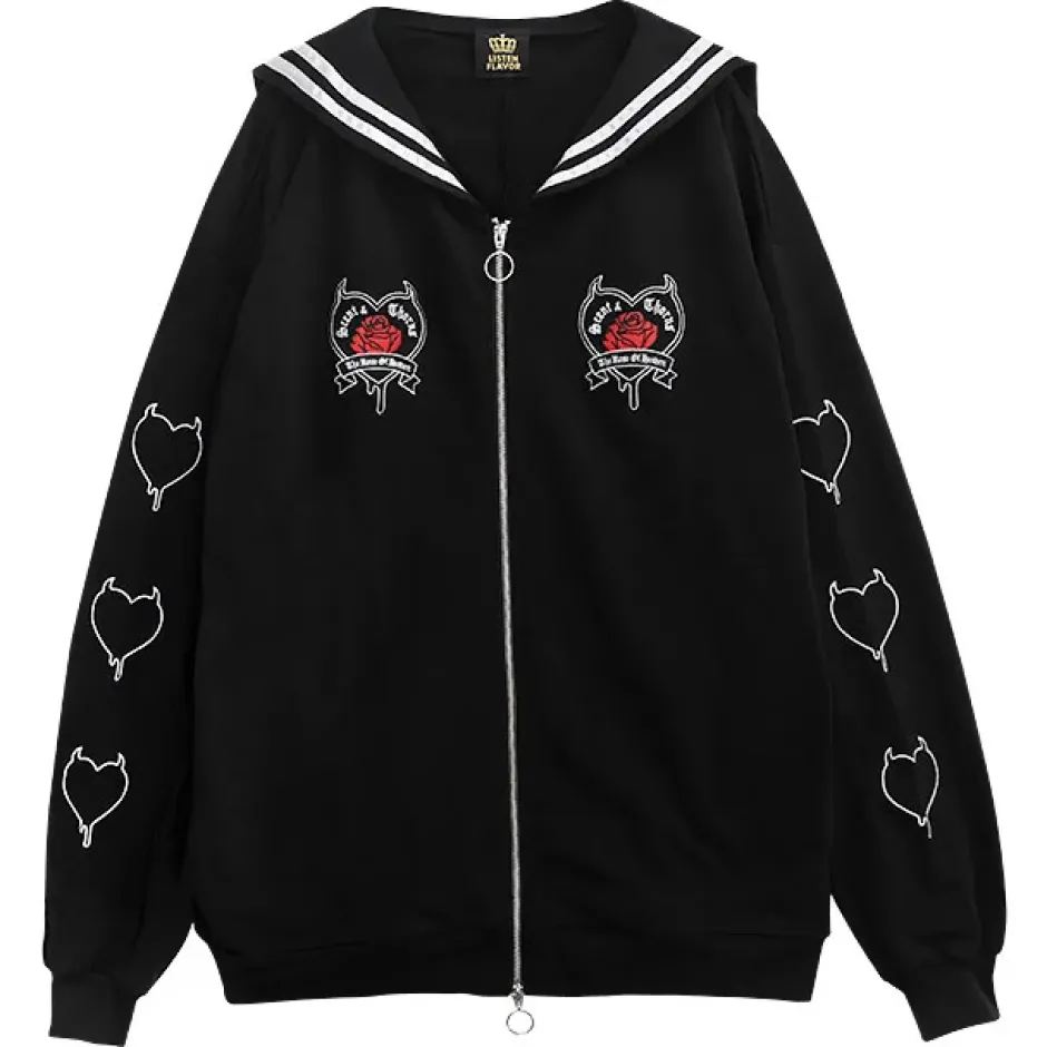 Jackets & Hoodies>LISTEN FLAVOR Heaven's Rose Sailor Blouson