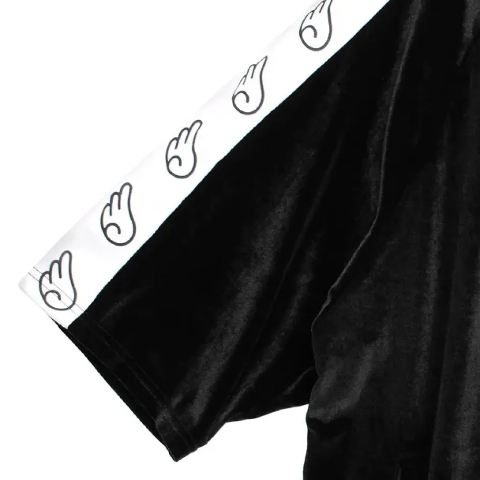 Jackets & Hoodies>LISTEN FLAVOR Heavens Velour Short Sleeve Jersey