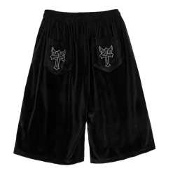 Bottoms>LISTEN FLAVOR Heavens Velour Shorts