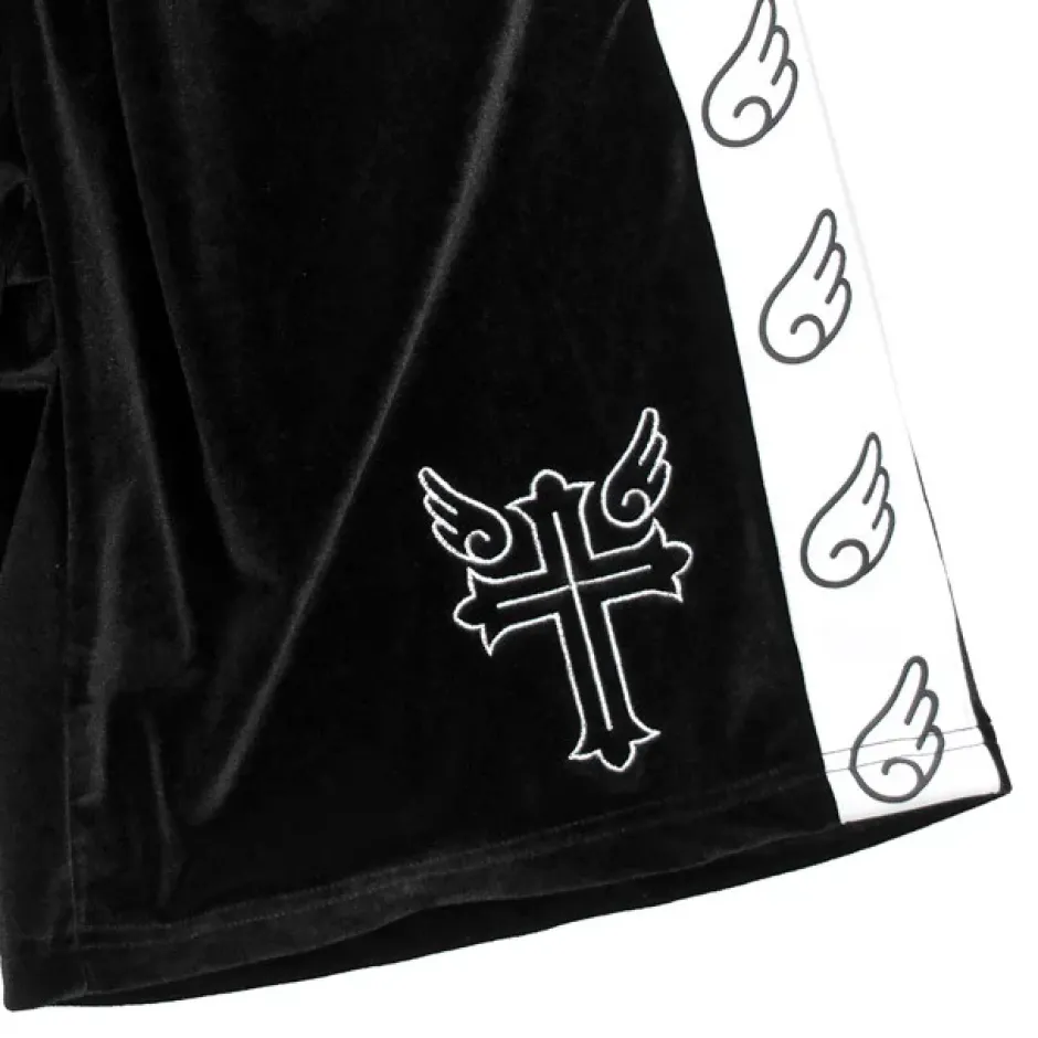 Bottoms>LISTEN FLAVOR Heavens Velour Shorts