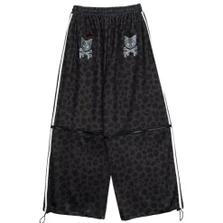 LISTEN FLAVOR Heisei Leopard 2-Way Separate Jersey Pants Outlet