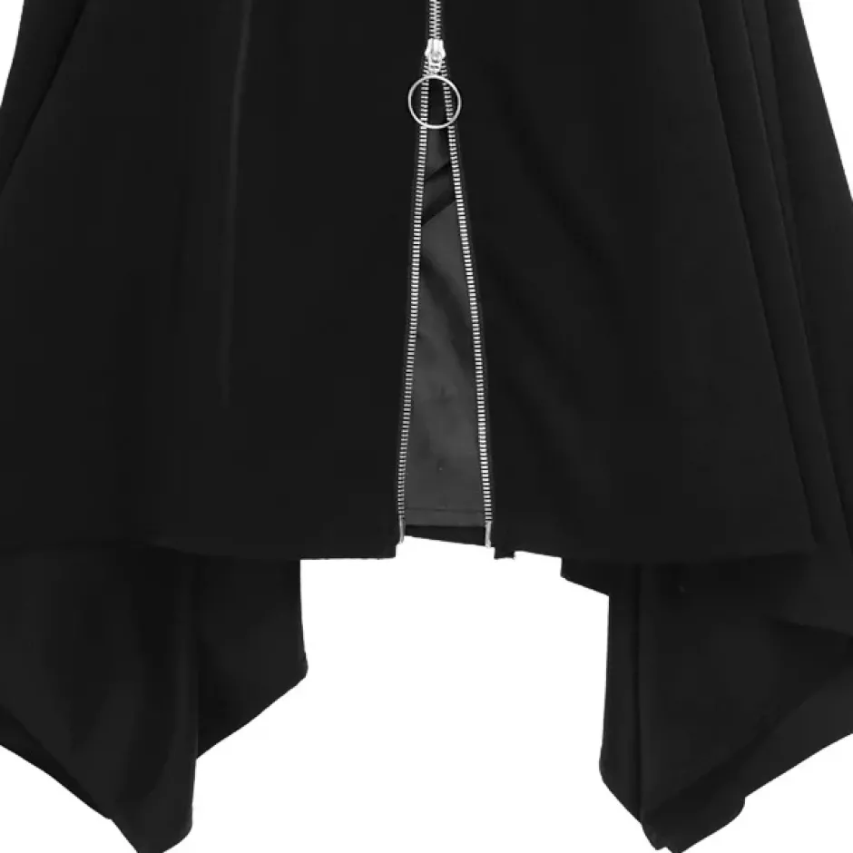 Bottoms>LISTEN FLAVOR Hemline Skirt w/ Harness
