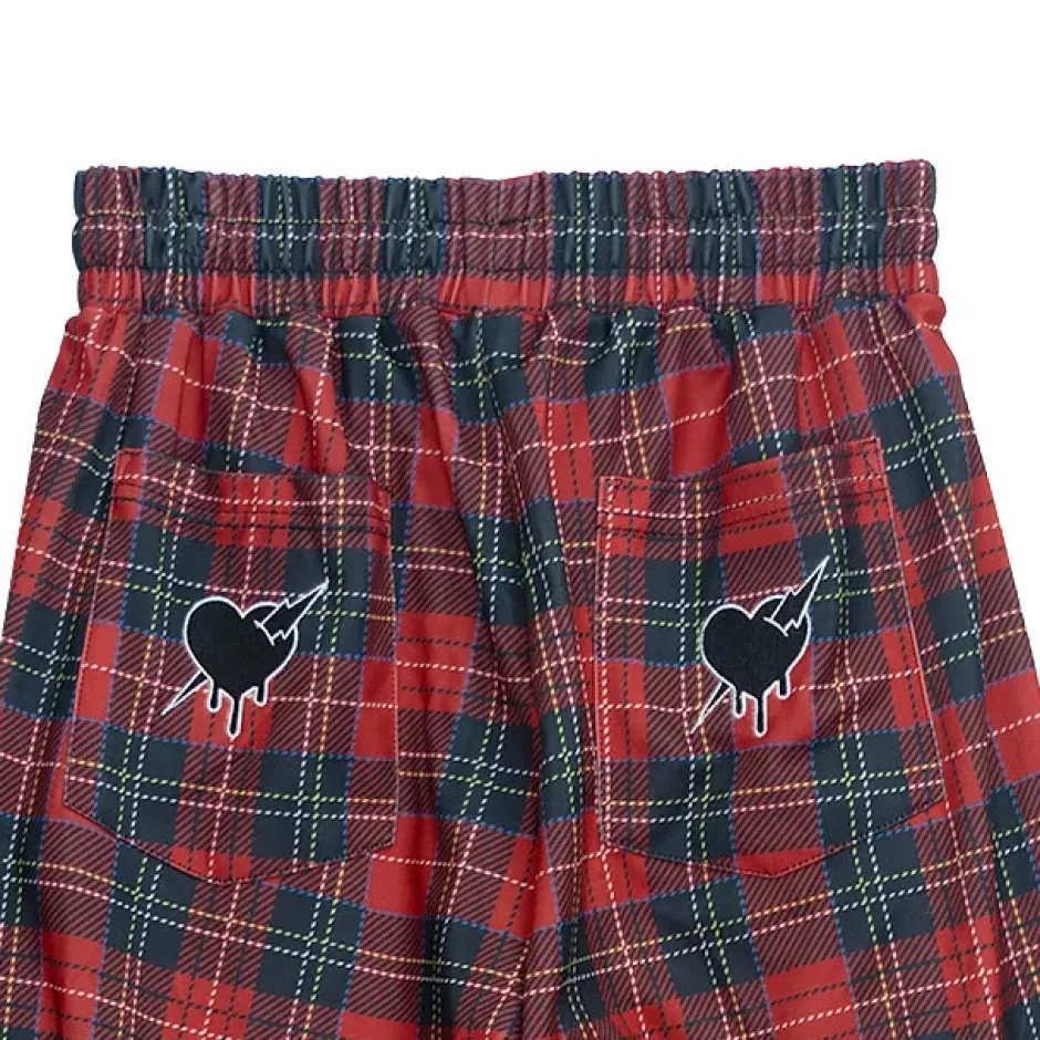 LISTEN FLAVOR Inazuma Zukkyun Check Jersey Shorts Hot