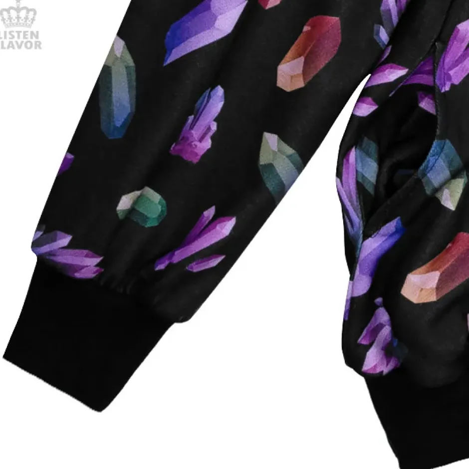 Jackets & Hoodies>LISTEN FLAVOR Jewel Big Hoodie