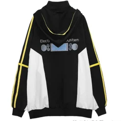 Jackets & Hoodies>LISTEN FLAVOR Kagamine Rin & Len Jersey Hoodie Black (Re-run)