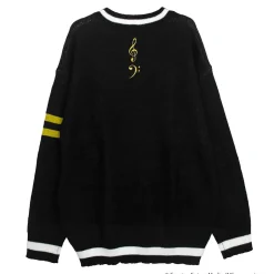 Tops>LISTEN FLAVOR Kagamine Rin & Len V-neckline Knit Black